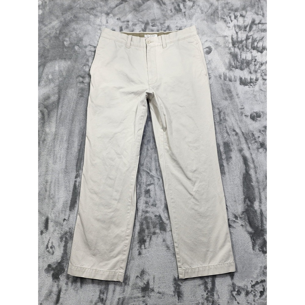 Geoffrey‎ Beene Pants Mens 36x32 Beige Flat Front Chino Straight Leg Casual